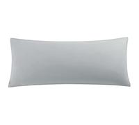 sourcing map Taie de Traversin Housse de Traversin Taie d'oreiller en Microfibre Douce Tissage pour Polyester 90g/m2 Fermeture éclair Gris 51x140cm