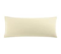sourcing map Taie de Traversin Housse de Traversin Taie d'oreiller en Microfibre Douce Tissage pour Polyester 90g/m2 Fermeture éclair Kaki 51x140cm
