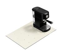 sourcing map Tapis à café, 60 x 50 cm, super absorbant, accessoires de bar, tapis en caoutchouc pour station de café, comptoir de cuisine, machine à expresso, beige