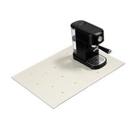sourcing map Tapis à café, 80 x 50 cm, super absorbant, accessoires de bar, tapis en caoutchouc pour station de café, comptoir de cuisine, machine à expresso, beige
