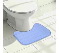 sourcing map Tapis de toilette en mousse à mémoire de forme en forme de U