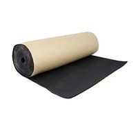 sourcing map Tapis Isolation 5mm Isolant Acoustique Voiture Aile Bruit Sonore Capot Moteur Noir 40"x40"/100x100cm