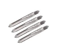 sourcing map Taraud Pas à Filetage Métrique Part 4 Cannelures Droites H2 2 Paires Acier Allié pour Outils M6x0,75