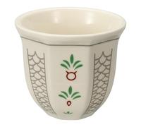 sourcing map Tasse à café arabe en céramique de 250 ml, tasse à café expresso pour latte, cappuccino, lait, bureau, maison, fête, cadeaux (blanc/gris, style D)