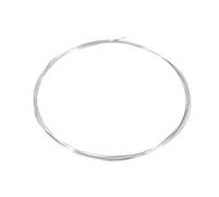 sourcing map TC4 Fil en titane souple pour travaux manuels, fabrication de bijoux, travaux manuels, soudure, alimentation électrique, 3 m x 0,8 mm (argenté)