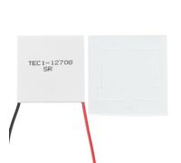 sourcing map TEC1-12708 Tablettes de réfrigération semi-conductrices 15,8 V 8 A 70 W dissipateur thermique module de plaque de refroidissement thermoélectrique 40 x 40 mm
