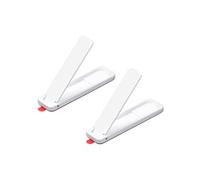 sourcing map- Téléphone Supports, 2Paquet Coller pour Tablettes, 52,5x14x3,5mm Blanc