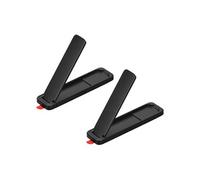 sourcing map- Téléphone Supports, 2Paquet Coller pour Tablettes, 52,5x14x3,5mm Noir