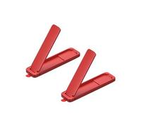 sourcing map- Téléphone Supports, 2Paquet Coller pour Tablettes, 52,5x14x3,5mm Rouge