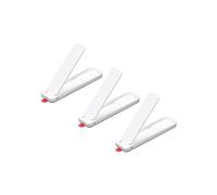 sourcing map- Téléphone Supports, 3Paquet Horizontal & Vertical Coller, 52,5x14x3,5mm Blanc