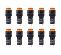 sourcing map témoin s'allume 12V pour DC NXD-211 néon jaune Monté panneau 2/5" 10mm 10pcs