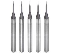 sourcing map Terminal Mill CNC Router Embout, 0.3mm x 1.5mm 1/8" Tige Diamant Film Revêtu Carbure Gravure Embout Fraisage Coupeur Droite Main main droite pour PCB Plastique Fibre Bois 5pcs