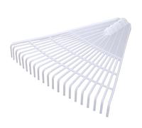 sourcing map Tête de rechange pour râteau de jardin, 21 dents, en plastique, pour la préparation du jardin, les feuilles, les débris, le nettoyage, l'aération du sol, outil éducatif, blanc