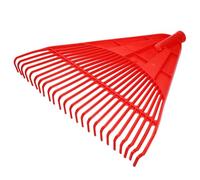 sourcing map Tête de rechange pour râteau de jardin, 24 dents, en plastique, pour la préparation du jardin, les feuilles, les débris, le nettoyage du sol, l'aération du sol, outil éducatif, rouge