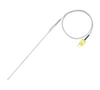 sourcing map Thermocouple de type K avec prise, sonde de capteur de température de -50 à 1100 °C en acier inoxydable, 3,2 x 250 mm, câble de 1 m