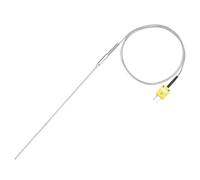 sourcing map Thermocouple de type K avec prise, sonde de capteur de température de -50 à 1100 °C en acier inoxydable, 1,6 x 250 mm, câble de 1 m