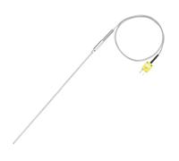 sourcing map Thermocouple de type K avec prise, sonde de capteur de température de -50 à 1100 °C en acier inoxydable, 4 x 250 mm fil de 1 m