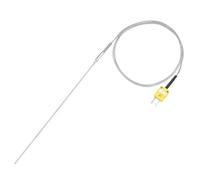 sourcing map Thermocouple de type K avec prise, sonde de capteur de température de -50 à 1100 °C en acier inoxydable, 1 fil de 250 mm