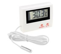 sourcing map Thermomètre LCD digital Jauge température sonde Fish Tank