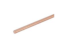 sourcing map Tige Cuivre 4mm Diamètre 400mm Longueur Plein Cuivre Rond Barre Tour Barre Stock pour Bricoleur Fabrication Artisanale CNC Coupure