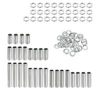 sourcing map Tige Filetée Creuse Avec Encoches Écrous Rondelles M10 84Pcs | pour Lampe Trousse avec Écrous Teeth Rondelles Filetage Fixations Assortiment pour Luminaire éclairage Réparation Assemblage