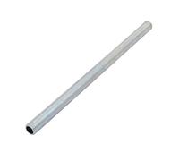 sourcing map Tige Filetée Creuse M10 Tube Filete Filetage 185mm Longueur Supérficiel Lampe Tuyau Mamelon pour Réparation Luminaire Lampe Lustre Zingué Argenté