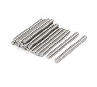 sourcing map Tige Filetée M10 x 100mm Acier Inoxydable 304, 1.5mm de Pas, 20Pcs Tiges Entièrement Fileté pour Projets de Bricolage