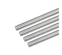 sourcing map Tige Filetée M10 x 200mm Acier Inoxydable 304, 1.5mm de Pas Filetage Droite 4Pcs Tiges Entièrement Fileté pour Projets de Bricolage