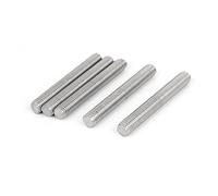 sourcing map Tige Filetée M12 x 100mm Acier Inoxydable, Filetage Droite 5Pcs Tiges Entièrement Fileté pour Projets de Bricolage