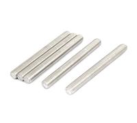 sourcing map Tige Filetée M12 x 120mm Acier Inoxydable, Filetage Droite 5Pcs Tiges Entièrement Fileté pour Projets de Bricolage