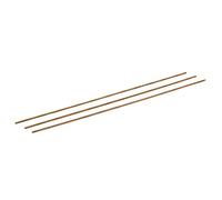 sourcing map Tige Filetée M2x250mm fileté mâle 0,4mm Pas Laiton Tige Doré 3pcs