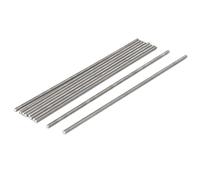 sourcing map Tige Filetée M3x140mm 0,5mm pas acier inoxydable 304 tiges filetées goujons entièrement 10pcs