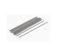 sourcing map Tige Filetée M3x150mm 0,5mm pas acier inoxydable 304 tige entièrement filetée ton argent 20pcs