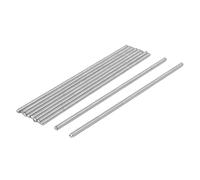 sourcing map Tige Filetée M4 x 130mm Acier Inoxydable 304, 0.7mm de Pas, 10Pcs Tiges Entièrement Fileté pour Projets de Bricolage