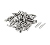 sourcing map Tige Filetée M4 x 25mm Acier Inoxydable 304, 50Pcs Tiges Entièrement Fileté pour Projets de Bricolage