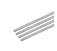 sourcing map Tige Filetée M4 x 400mm Acier Inoxydable 304, 0.7mm de Pas Filetage Droite 4Pcs Tiges Entièrement Fileté pour Projets de Bricolage