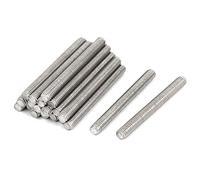 sourcing map Tige Filetée M4 x 40mm Acier Inoxydable 304, 20Pcs Tiges Entièrement Fileté pour Projets de Bricolage