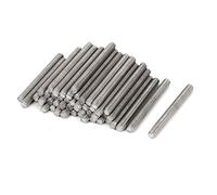 sourcing map Tige Filetée M4 x 40mm Acier Inoxydable 304, 50Pcs Boulons Filetés pour Projets de Bricolage