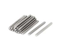 sourcing map M4 x 45mm Acier inoxydable 304 Bar entièrement filetée tige Ton argent goujons 20 Pcs