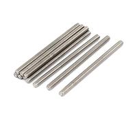 sourcing map Tige Filetée M4 x 70mm Acier Inoxydable 304, 10Pcs Tiges Entièrement Fileté pour Projets de Bricolage