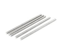 sourcing map Tige Filetée M5 x 120mm Acier Inoxydable 304, 5Pcs Tiges Entièrement Fileté pour Projets de Bricolage