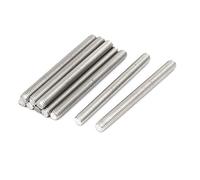 sourcing map Tige Filetée M5 x 55mm Acier Inoxydable 304, 10Pcs Tiges Entièrement Fileté pour Projets de Bricolage