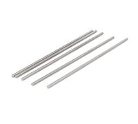 sourcing map Tige Filetée M5x180mm Acier Inoxydable 304 entièrement filetée tige Ton argent 5pcs
