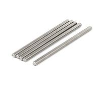 sourcing map Tige Filetée M6x110mm Acier inoxydable 304 entièrement filetée tige Ton argent 5pcs