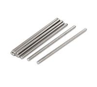 sourcing map 304 en acier inoxydable entièrement tiges filetées Rod ton argent 10Pcs M6 x 150mm