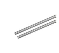 sourcing map Tige Filetée M6 x 300mm Acier Inoxydable 304, 1mm de Pas Filetage Droite 2Pcs Tiges Entièrement Fileté pour Projets de Bricolage