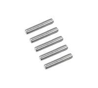 sourcing map Tige Filetée M6 x 30mm Acier Inoxydable 304, 1mm de Pas Filetage Droite 15Pcs Tiges Entièrement Fileté pour Projets de Bricolage