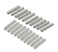 sourcing map Tige Filetée M6x30mm entièrement filetée mâle tige acier inoxydable 304 goujons 20pcs