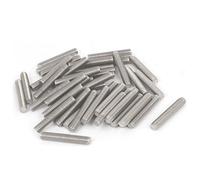 sourcing map Tige Filetée M6 x 35mm Acier Inoxydable 304, 1mm de Pas, 50Pcs Boulons Filetés pour Projets de Bricolage