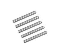 sourcing map Tige Filetée M6 x 45mm Acier Inoxydable 304, 1mm de Pas Filetage Droite 5Pcs Tiges Entièrement Fileté pour Projets de Bricolage